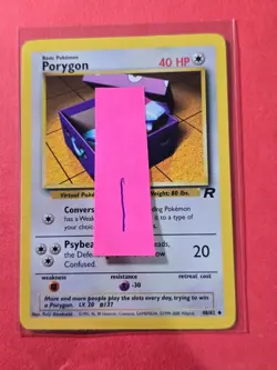 2000 Pokemon Team Rocket Unlimited #48 Porygon, UC, NF/H, cds1 - Image 3
