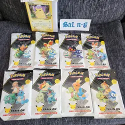 Complete Set (8) Pokemon First Partner Packs + Binder 820650809682 - Image 1