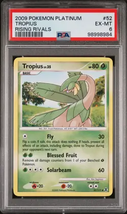 2009 POKEMON PLATINUM RISING RIVALS #52 TROPIUS PSA 6 - Image 1