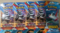 Pokemon TCG: Sleeved Booster Pack Lot 10x Packs As Pictured- New/ Sealed - Image 2