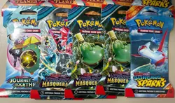 Pokemon TCG: Sleeved Booster Pack Lot 10x Packs As Pictured- New/ Sealed - Image 3