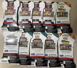 Pokemon TCG: Sleeved Booster Pack Lot 10x Packs As Pictured- New/ Sealed - Image 4