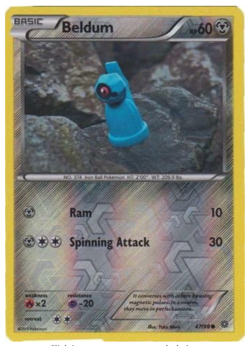 Pokemon - Beldum - 47/98 - Reverse Holo - Ancient Origins - NM/M - NEW - Image 1