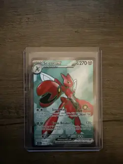 Pokemon TCG Scizor EX Temporal Forces Ultra Rare Full Art 195/162 - Image 1