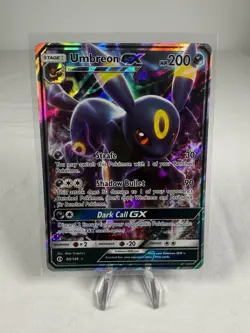 Pokemon TCG Umbreon GX 80/149 Full Art Ultra Rare Holo Sun & Moon Base Set - Image 1