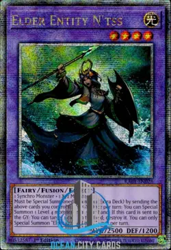 Yugioh Elder Entity N'tss 1st Edition Quarter Century Secret Rare RA01-EN026 - Image 1