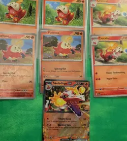 Skeledirge Ex Evolution Playset 9 Cards Paldea Evolved Fuecoco Pokemon NM - Image 1