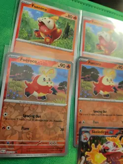 Skeledirge Ex Evolution Playset 9 Cards Paldea Evolved Fuecoco Pokemon NM - Image 2