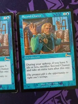 Second Chance 2x MTG Blue Magic Cards - Image 3