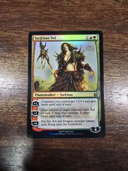 Sarkhan Vol Modern Masters Foil MTG Magic Planeswalker Card - Image 1