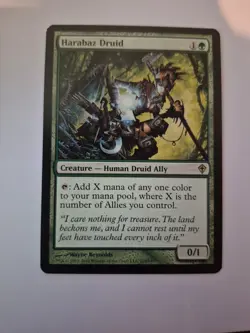 1x Harabaz Druid MTG Worldwake Set Rare English NM x1 - Image 1