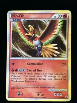 Pokemon Card Ho-Oh HGSS01 Holo Promo Heart Gold Soul Silver Light Play - Image 1