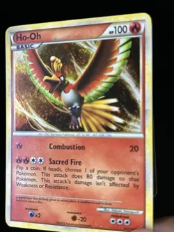 Pokemon Card Ho-Oh HGSS01 Holo Promo Heart Gold Soul Silver Light Play - Image 2