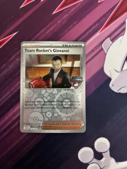 Pokemon TCG 2026 Regionals Playmat and Promo Card - Mewtwo and Giovanni - Image 2