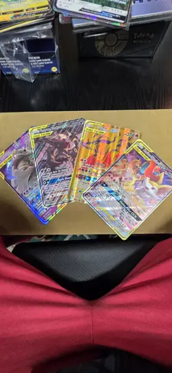 Pokemon TCG Jumbo Card Set Of 4 TAG TEAM Charizard, Reshiram, Umbreon, Darkrai - Image 1