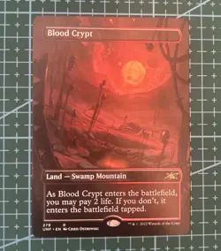 MTG Magic The Gathering Unfinity Shock Land Bundle. Blood Crypt, Tomb, Garden - Image 3