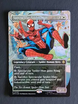 Spectacular Spider-Man (0240) (Borderless) (Textured Foil) Marvel's Spider-Man - Image 1