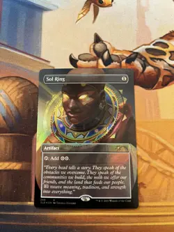 Sol Ring FOIL NM Secret Lair Black is Magic - Image 1