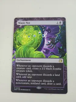 MTG Waste Not-Wilds of Eldraine: Zombie Enchanting Tales Magic NM - Image 1