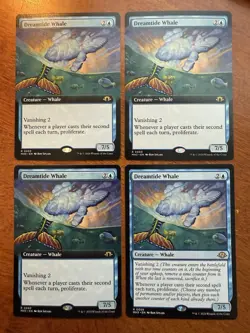 4x Dreamtide Whale Ext. Art Lot MTG Modern Horizons 3 NM-M 450 - Image 1