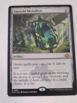 MTG - Emerald Medallion - Modern Horizons 3 - Image 1