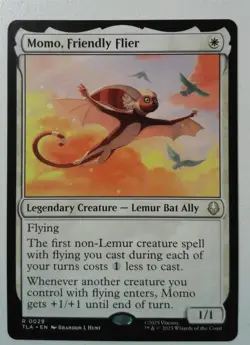 Momo, Friendly Flier *Rare* Magic MtG x1 Avatar: The Last Airbender - Image 1