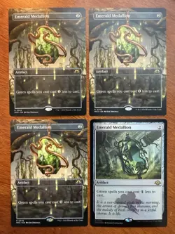 4x Emerald Medallion Borderless Lot MTG Modern Horizons 3 NM-M 0345 - Image 1