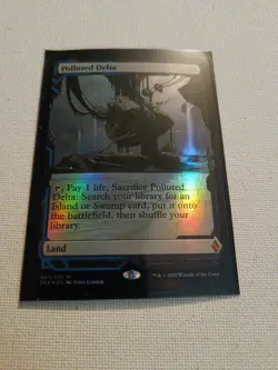 Magic the Gathering Zendikar Expedition Polluted Delta Foil Near Mint Condition - Image 1