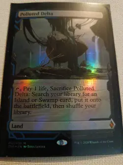 Magic the Gathering Zendikar Expedition Polluted Delta Foil Near Mint Condition - Image 2