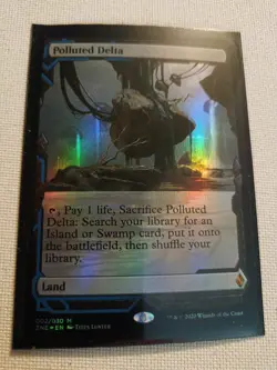 Magic the Gathering Zendikar Expedition Polluted Delta Foil Near Mint Condition - Image 3