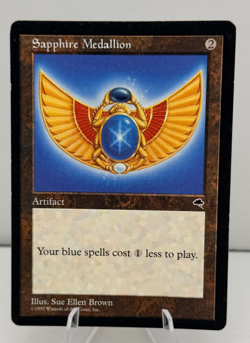 MTG Sapphire Medallion (306/350) Tempest LP Magic the Gathering - Image 1