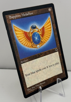 MTG Sapphire Medallion (306/350) Tempest LP Magic the Gathering - Image 2
