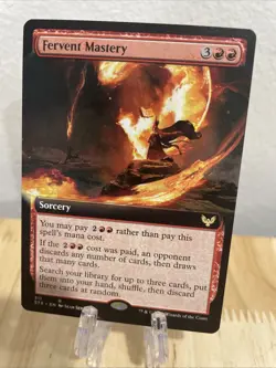 MTG Fervent Mastery Extended Art Regular #311 Strixhaven: School of Mages NM/M - Image 1