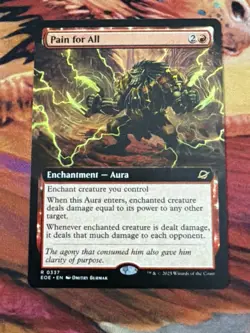 Magic the Gathering MTG #0337 Pain for All Edge of Eternities Extended Art - Image 1