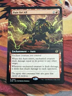 Magic the Gathering MTG #0337 Pain for All Edge of Eternities Extended Art - Image 2