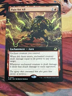 Magic the Gathering MTG #0337 Pain for All Edge of Eternities Extended Art - Image 3