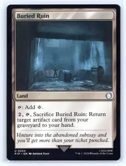 MTG NM Buried Ruin 254 U Universes Beyond: Fallout - Image 1