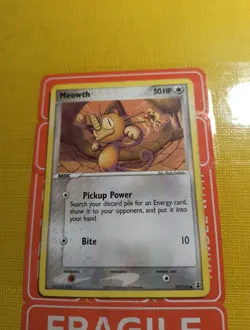 Meowth 77/113 EX Delta Species Common LP Pokemon - Image 1