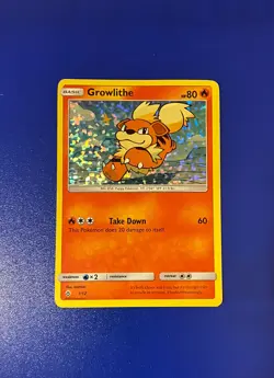 Pokemon GROWLITHE 1/12 (Holo Promo) McDonald's Promos 2018 - LP/NM - Image 1