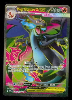 Pokemon MEGA CHARIZARD X EX 109/094 - Phantasmal Flames - RARE FULL ART - Card C - Image 1