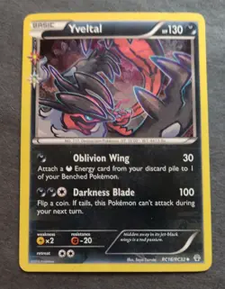 Yveltal RC16-32 Generations: Radiant Collection Holo Pokemon Tcg Card Damaged - Image 1