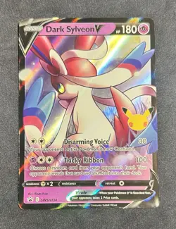 Dark Sylveon V SWSH134 Holographic Black Star Promo Pokemon TCG - Image 1