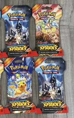 Pokemon TCG: Scarlet and Violet Surging Sparks Sleeved Booster Packs (10 Packs) - Image 3