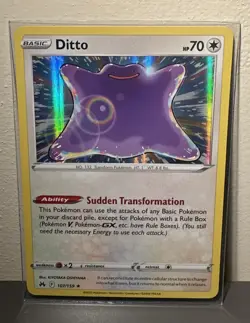 1x Ditto - 107/159 - Holo Rare NM-Mint Pokemon SWSH12.5 - Crown Zenith - Image 1
