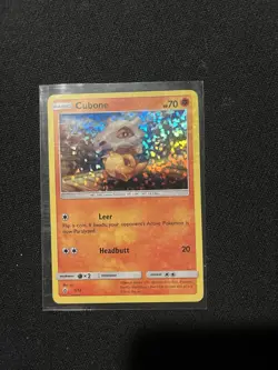 Pokemon TCG Cubone 7/12 McDonald's Collection 2018 Holo MP - Image 1