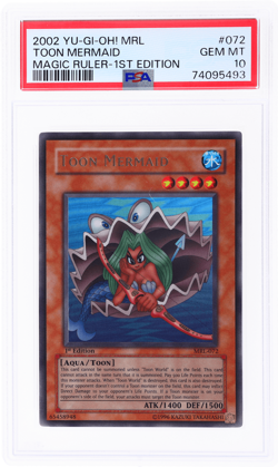 2002 Yu-Gi-Oh! Magic Ruler Toon Mermaid 1st Edition #MRL-072 PSA 10 - Image 1