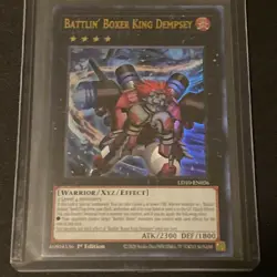 Battlin’ Boxer King Dempsey Yu Gi Oh (Warrior/XYZ/Effect) LD10-EN036 - Image 1