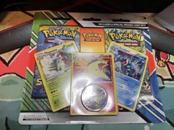 Pokemon Blister 2 Packs And 3 Promo Cards Meganium/ Typhlosion/ Feraligatr (EN) - Image 1
