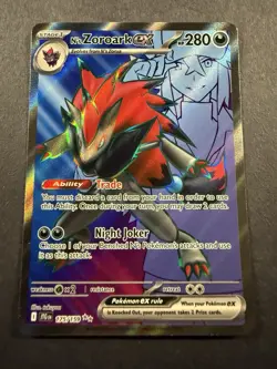 Pokemon TCG N's Zoroark EX Holo Ultra Rare Card 175/159 Sv09: Journey Together - Image 1