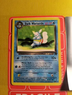 Dark Wartortle 46/82 Uncommon Team Rocket Pokemon Card Mp - Image 2